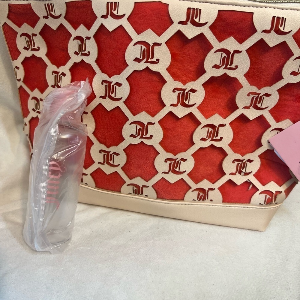 ❤️❤️JUICY COUTURE SUPER CUTE COSMETIC BAG & EMPTY TOILETRY BOTTLE❤️❤️NWT - Picture 7 of 9